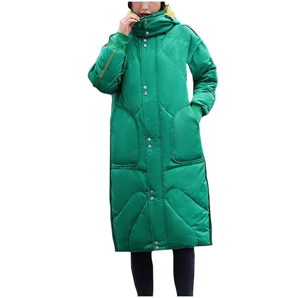 ジャケット・アウター THINK FUR Taffta reversible Long Coat Amazon.com: Womens Winter Coats Long Puffer Jackets